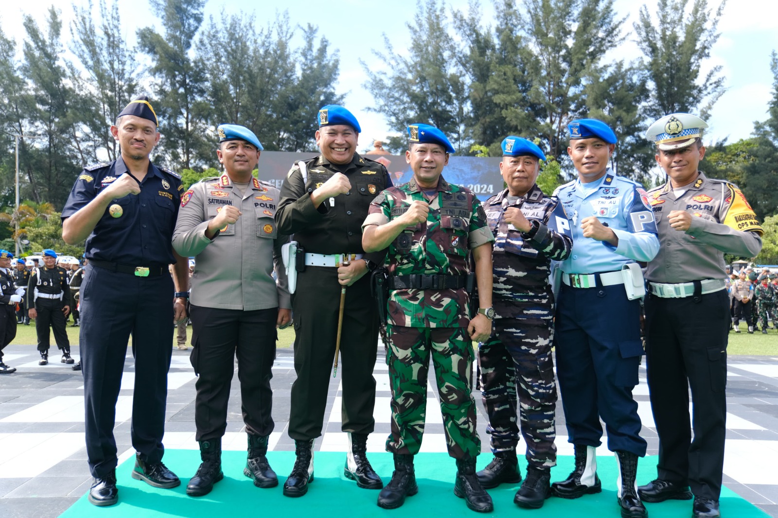 Brigjen TNI Bayu Permana Pimpin Upacara Ops Gaktib Dan Yustisi TA 2024
