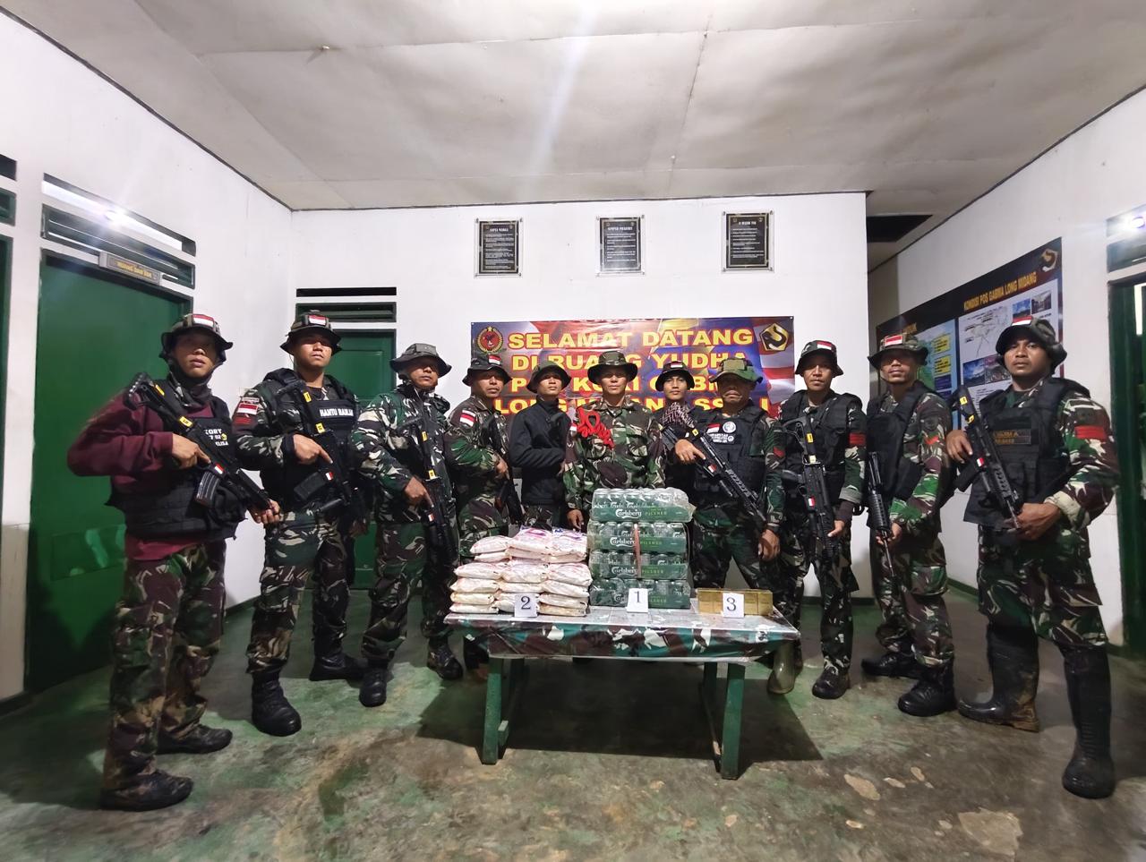 Aksi Tegas Satgas Yonzipur 8/SMG kembali sukses gagalkan penyelundupan di perbatasan.