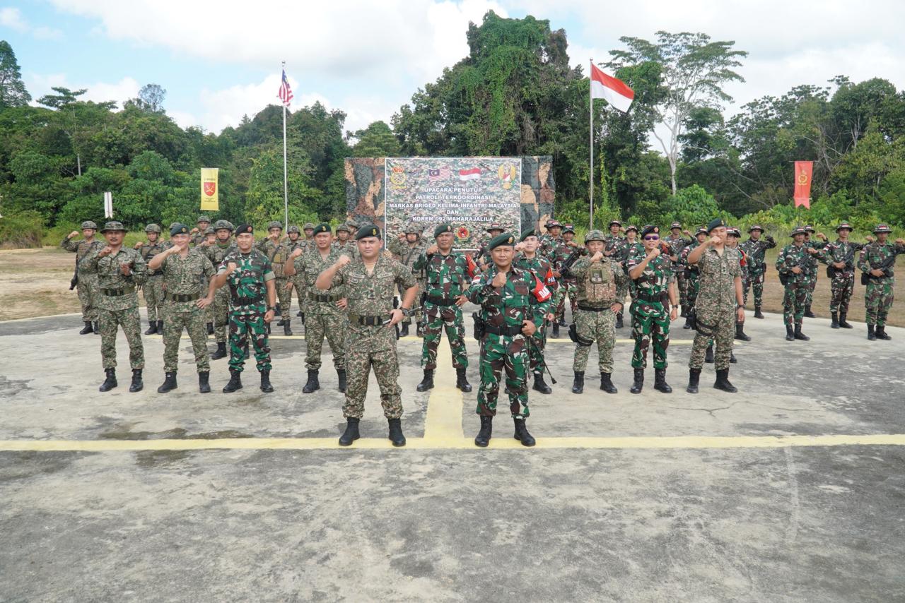 Sinergi TNI-AD dan RAMD: Patroli RI-Malaysia 2024 Resmi Ditutup, Tangguh Amankan Perbatasan