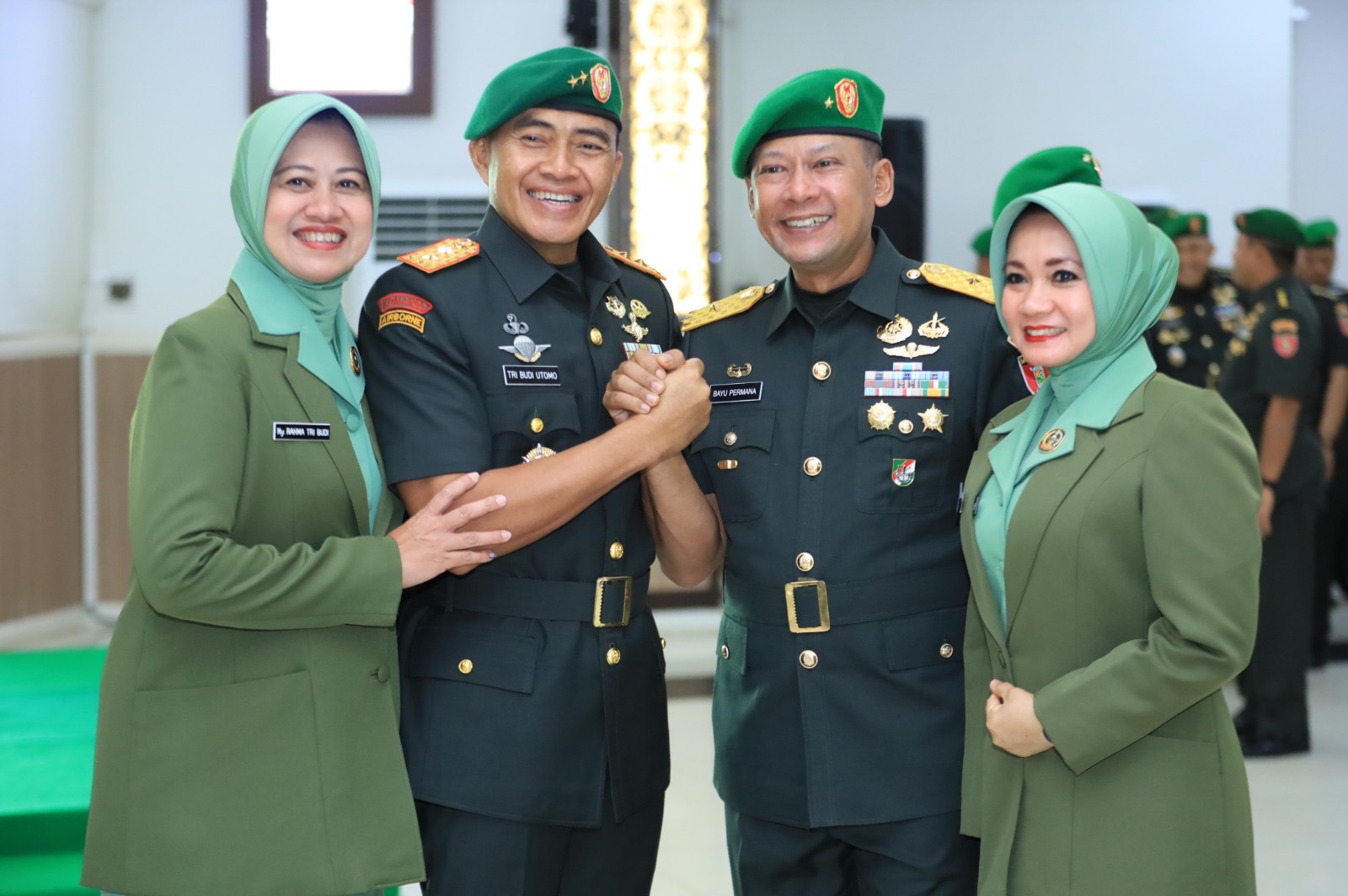 Pergantian Pejabat, Pangdam Pimpin Sertijab Kasdam VI/Mlw, Danrem 101/Ant, Kabekangdam VI/Mlw, dan Kaajendam VI/Mlw