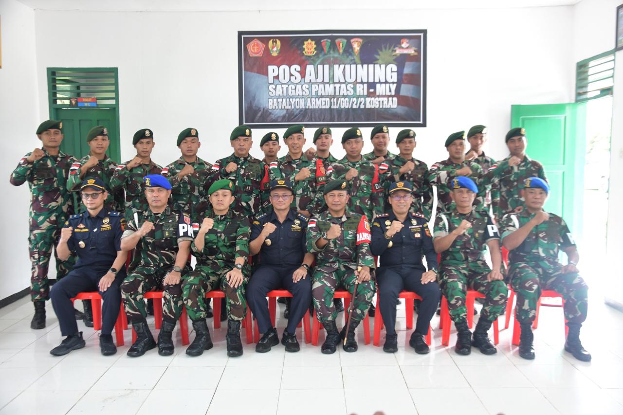 Pengawasan Kegiatan Operasi Pamtas oleh Kodam VI/Mlw di Perbatasan Indonesia-Malaysia