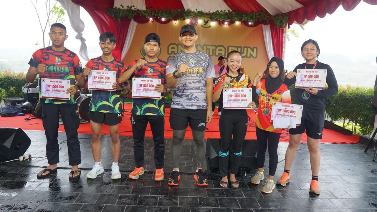 Ananta Run Meriahkan HUT ke-10 Batalyon Zeni Tempur 17/AD di Grand City Balikpapan