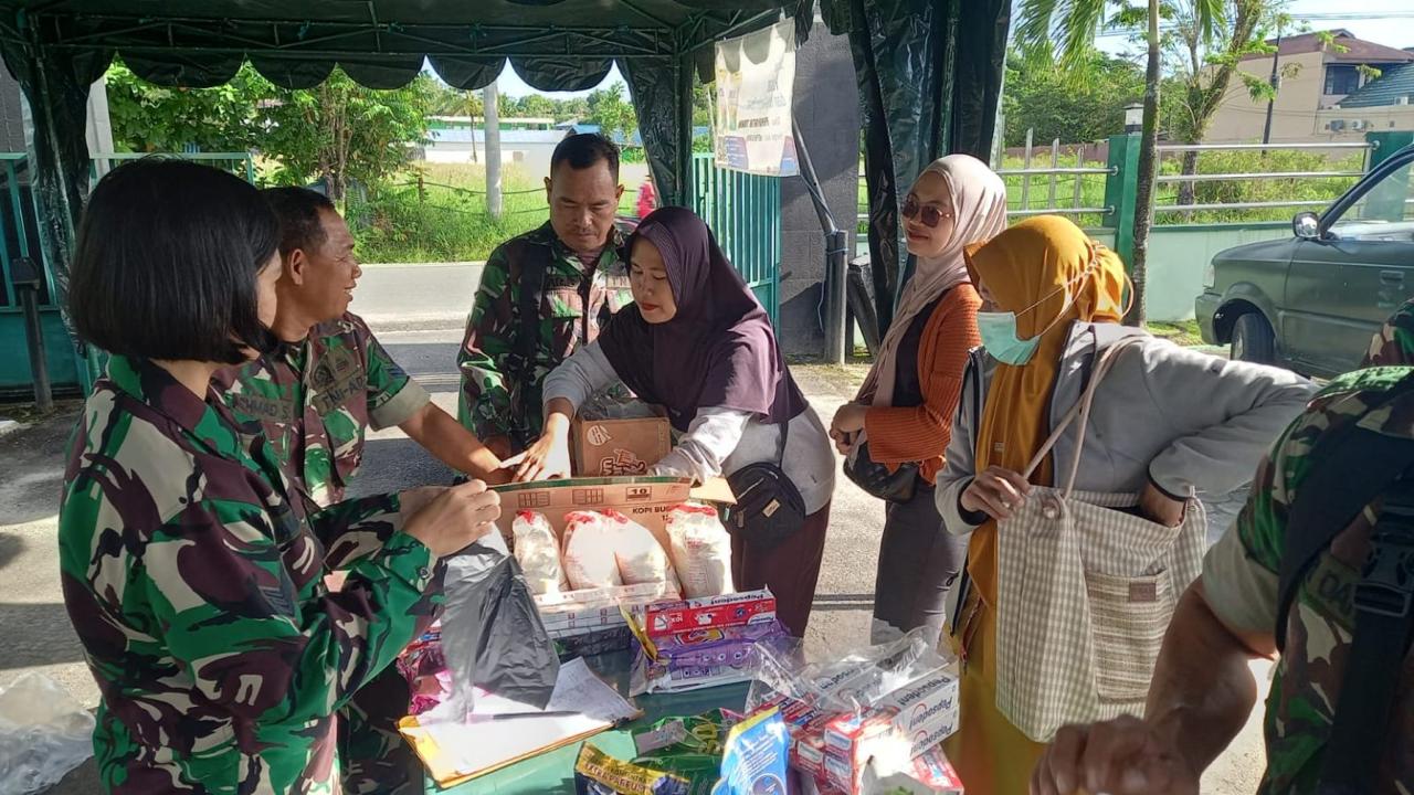 Dandim 0907/Trk Pimpin Upcara Hari Juang TNI AD Dan Gelar Baksos Untuk Masyarakat