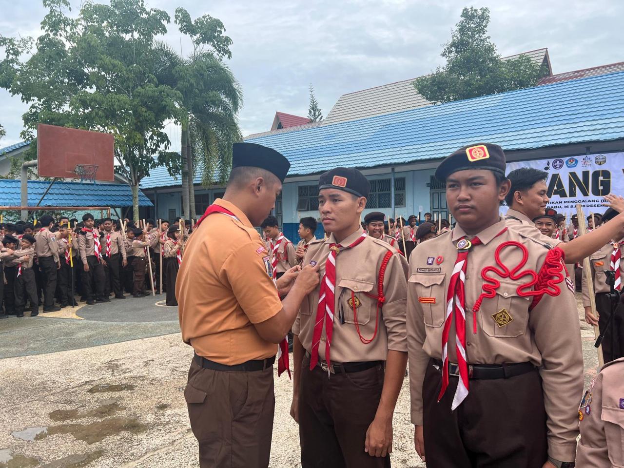 Dandim 1002/HST Lantik Pramuka Penggalang VII, Semangat Generasi Muda Dibangkitkan