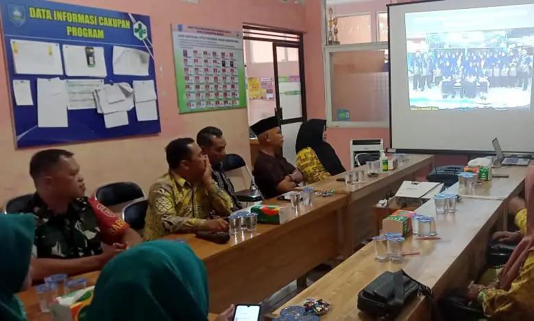 Hadir Diwilayah Binaan, Babinsa Pelda Maizul Hakim Ikuti Rapat Koordinasi Lintas Sektoral Puskesmas