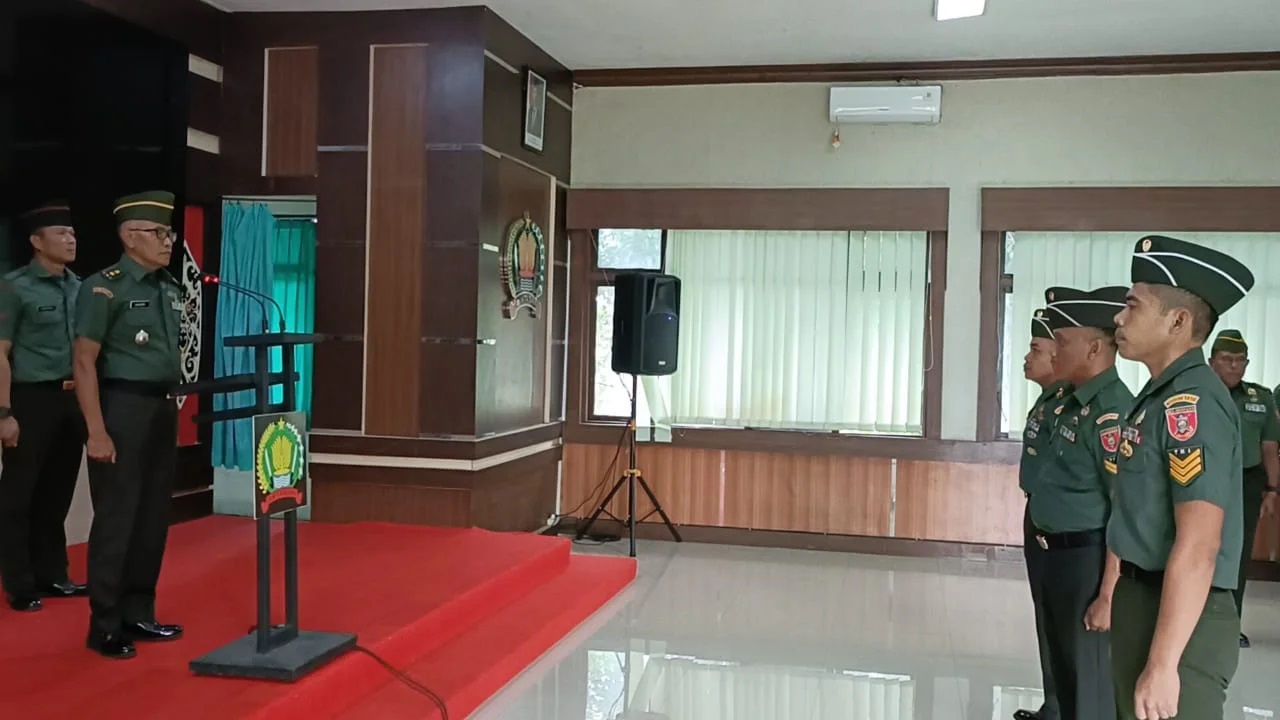 Kodim 1010/Tapin Gelar Wisuda Purnatugas, Korps Rapot Pindah dan Masuk Satuan