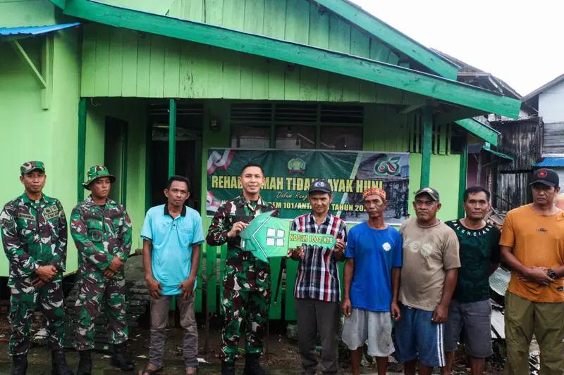 HUT Korem 101/Antasari: Dandim 1004/Kotabaru Persembahkan Rumah Layak Huni