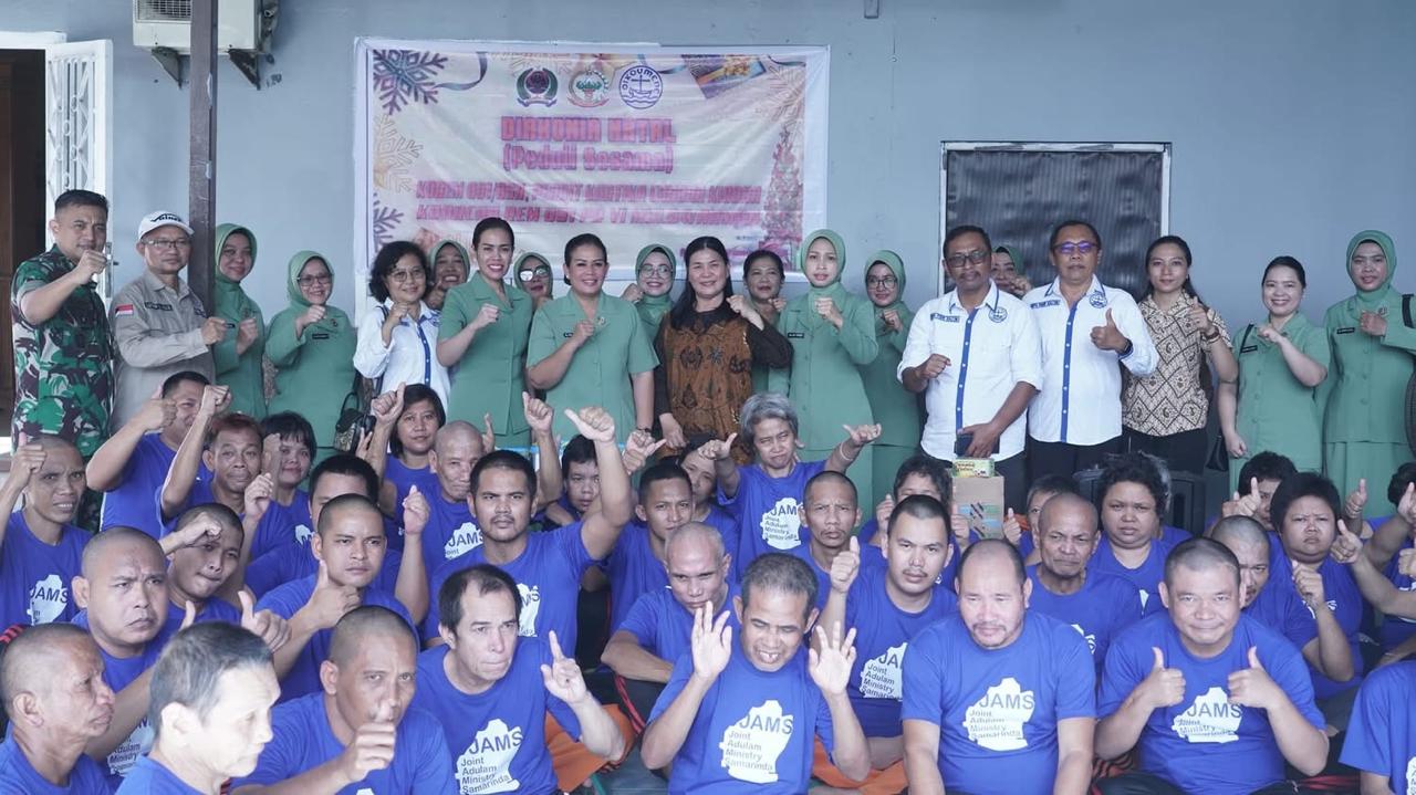 Korem 091/ASN dan Persit KCK korcab Rem 091 PD VI Mlw, Berbagai Diakonia Jelang Perayaan Natal