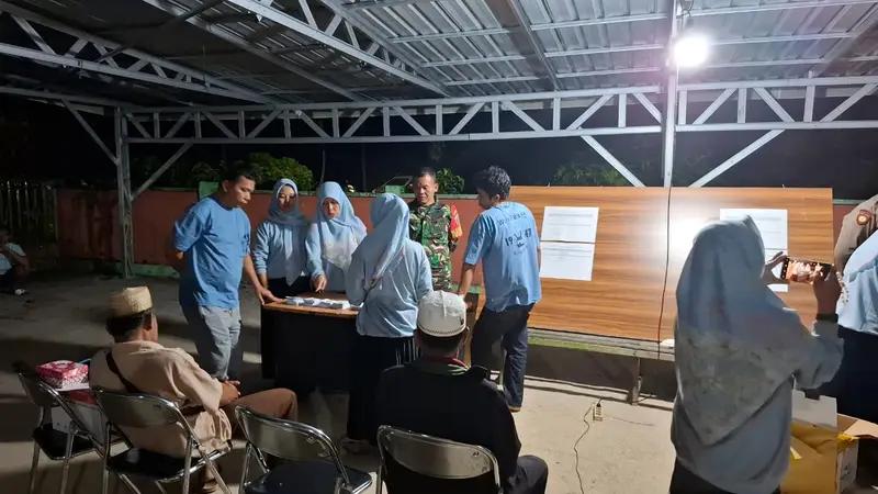 Yakinkan Berjalan Aman dan Lancar, Babinsa Kel Tanjung Tengah Pantau Pemilihan Ketua RT