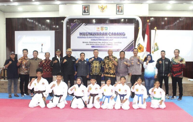 Dandim 1009/Tanah Laut Menghadiri Muscab Federasi Olahraga Karate-Do Indonesia Tanah Laut Tahun 2024