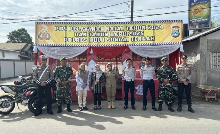 Aparat Gabungan Jaga Ketat Keamanan Nataru di Hulu Sungai Tengah