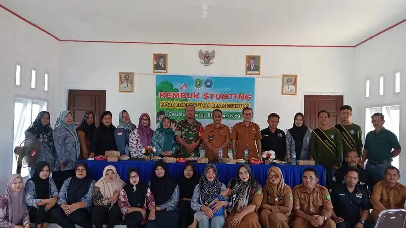 Babinsa Koramil 0909-05/Muara Bengkal Hadiri Rakor Penanganan Stunting