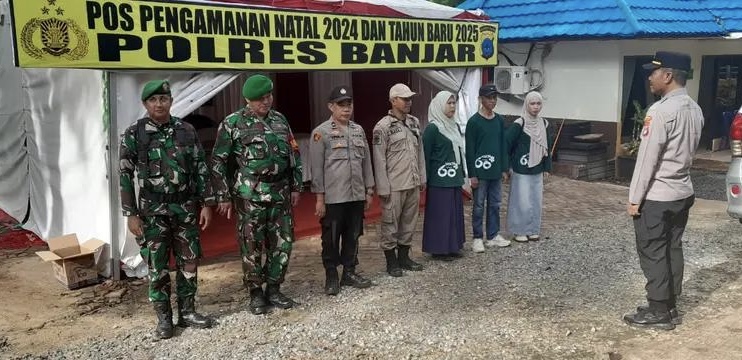 Kodim 1006/Banjar dan Polres Banjar Gelar Patroli Keamanan Pasca Nataru