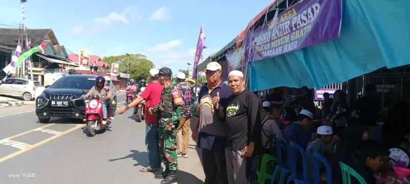 Koramil 1005-09/Anjir Pasar Pastikan Keselamatan Jamaah Haul Guru Sekumpul ke-20 di Anjir Pasar