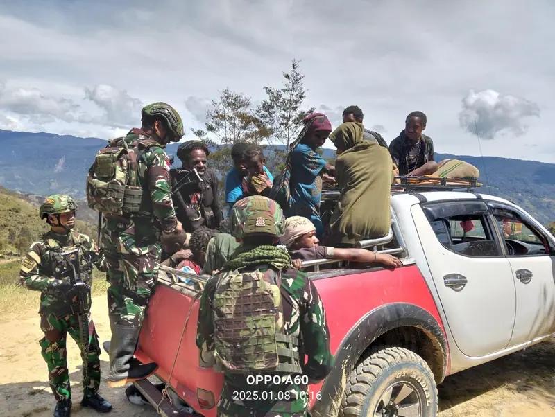 Satgas Yonif 614/Rjp Pos Popome  Laksanakan Sweeping di Perbatasan Papua