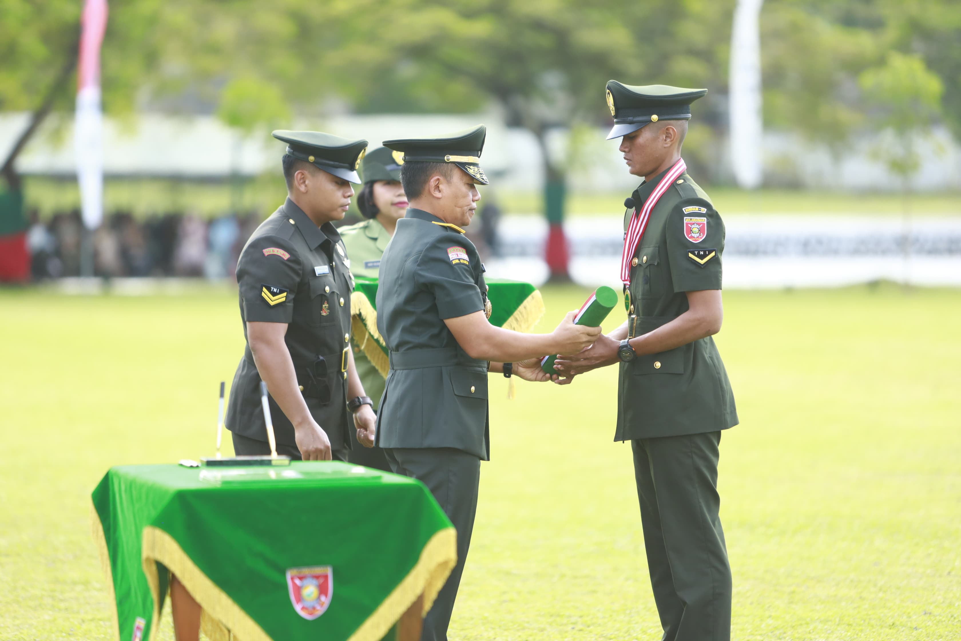 Penutupan Pendidikan dan Pelantikan Bintara TNI AD di Rindam VI/Mulawarman
