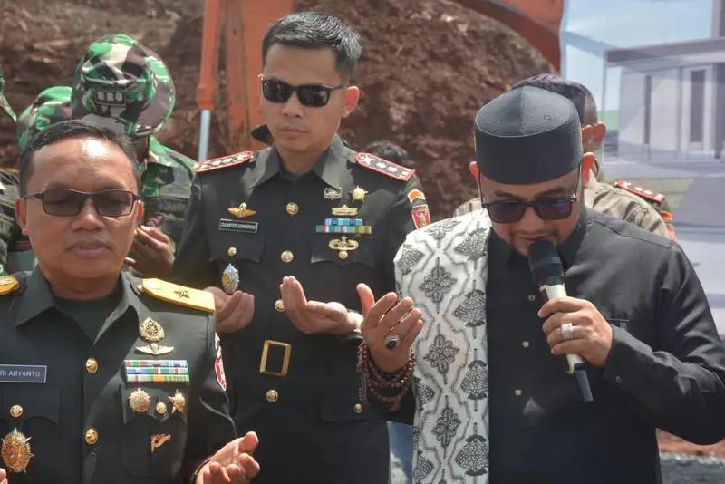 Dandim 1006 Banjar Hadir Peletakan Batu Pertama Pembagunan Masjid Desa Awang Bangkal Barat
