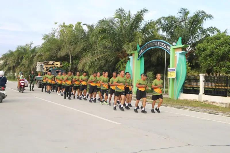 Ayooo Sehat Dan Sehat ,Prajurit dan PNS Kodim 0913/PPU Rutin Lari Jalanan