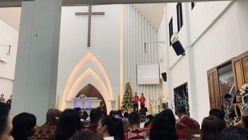 Kolaborasi TNI, Polri dan ASN : Prajurit Korem 092/Maharajalila Hadiri Natal Bersama Polda Kaltara