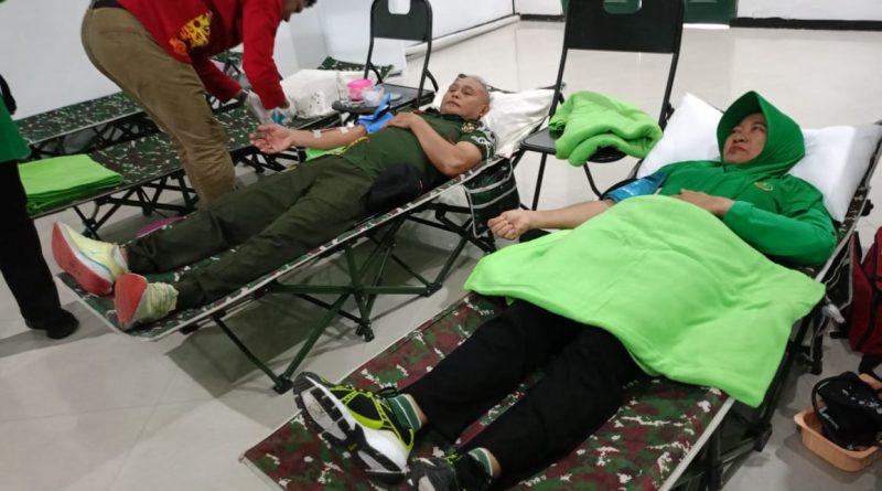 Donor Darah di Aula Makodim 0903/Bulungan: Wujud Nyata Solidaritas Memperingati HUT ke-79 Persit Kartika Chandra Kirana