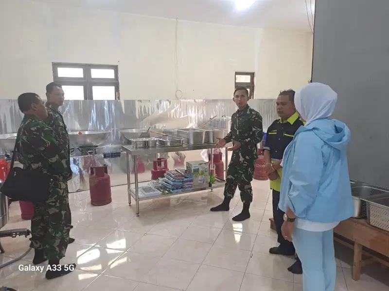 Dandim 1004/Kotabaru Tinjau Kesiapan Dapur Program Makan Bergizi Gratis