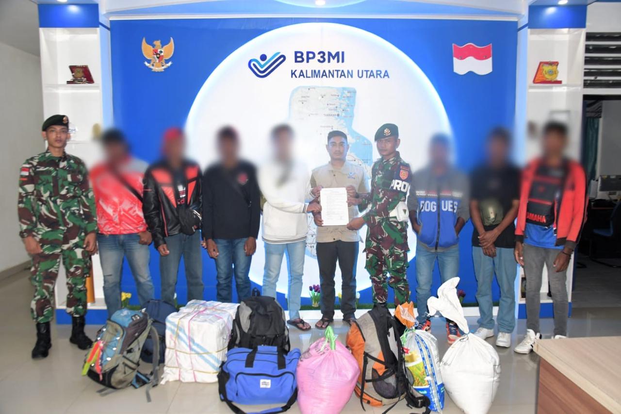 Satgas Pamtas Yonarmed 11 Kostrad Gagalkan Pengiriman 5 Orang Migran Ilegal di Nunukan