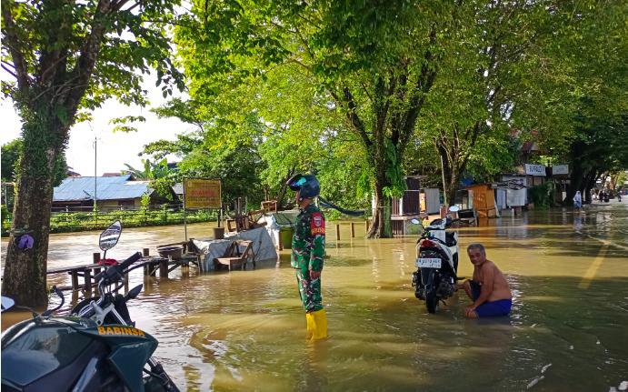 Waspada Banjir! Dandim 1002/HST  Beri Imbauan Kepada Masyarakat Barabai dan Sekitarnya