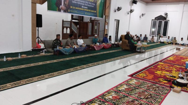Memperingati Isra Mi’raj Nabi Muhammad SAW, Serma Oskar Hadiri Acara di Masjid Asy-Syfa Desa Karang Agung