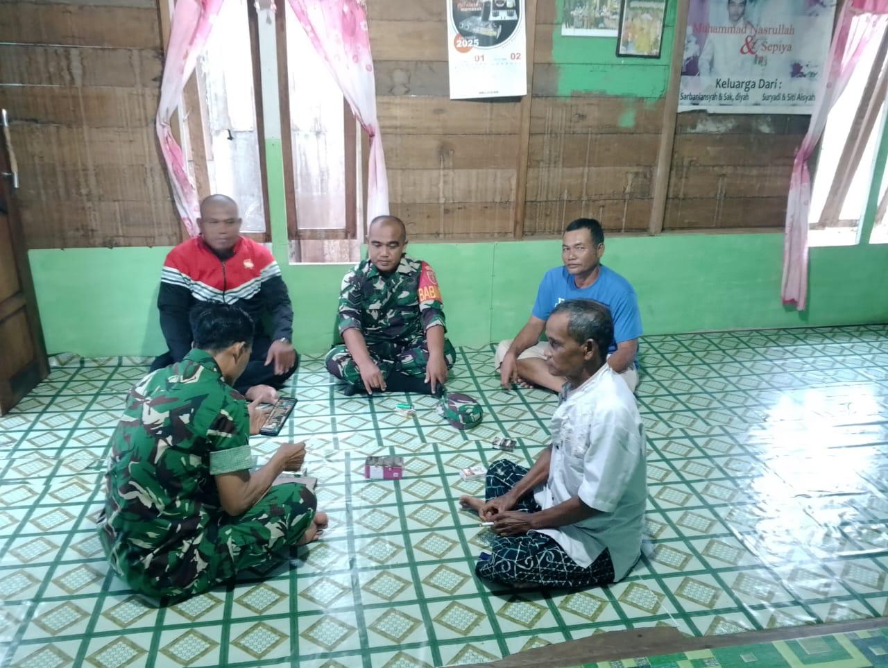 Kodim 1005/Barito Kuala Gelar Sosialisasi Rekrutmen Prajurit TNI AD, Babinsa Terjun di Wilayah Binaan