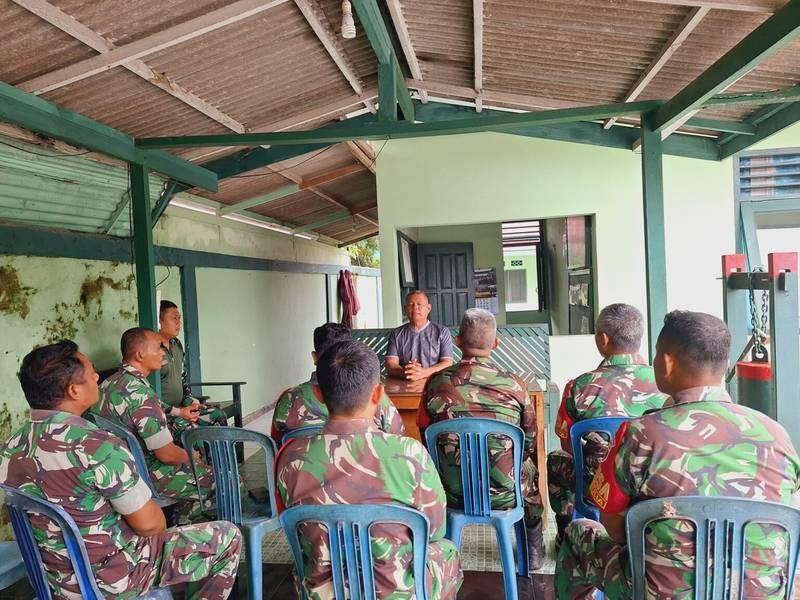 Jam Komandan, Danramil 03/Babulu Perintahkan Babinsa Sosialisasikan Pendaftaran TNI