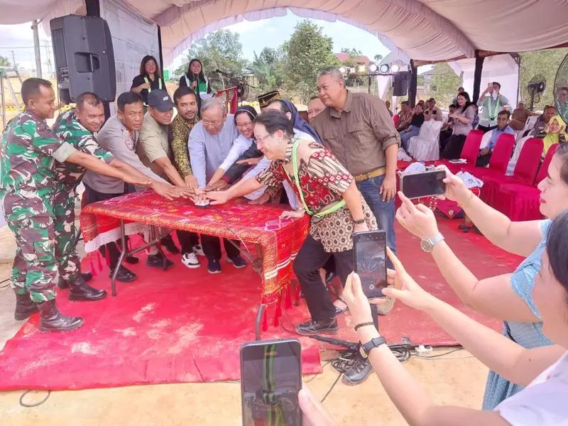 Peduli Pendidikan ,Babinsa Giripurwa Hadiri Comment Ceremony Dan Peresmian Inisiasi Pembangunan Sekolah
