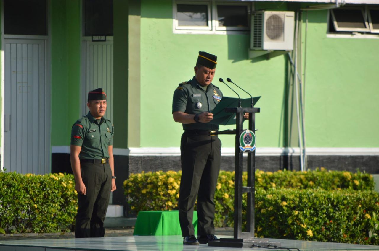 Kodim 0904/Paser Gelar Upacara Rutin Di Awal Bulan Februari 2025