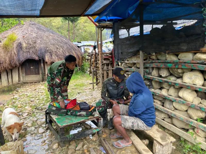 Kepedulian TNI AD: Satgas Yonif 614/RJP Gelar Layanan Kesehatan Gratis