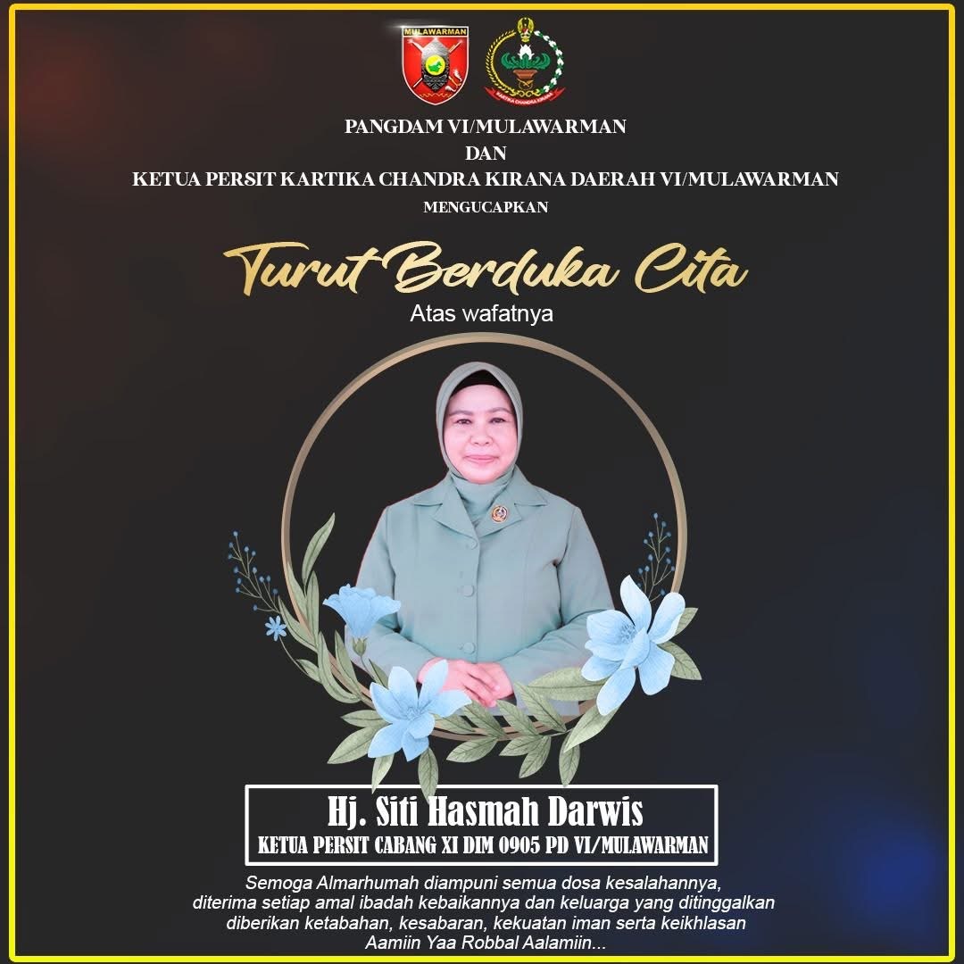 Ketua Persit Cabang IX Kodim 0905/Balikpapan Tutup Usia di Usia 47 Tahun