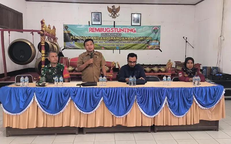 Cegah Stunting, Babinsa Wonosari Hadiri Rembug Stunting,Penanganan dan Pencegahan Stunting
