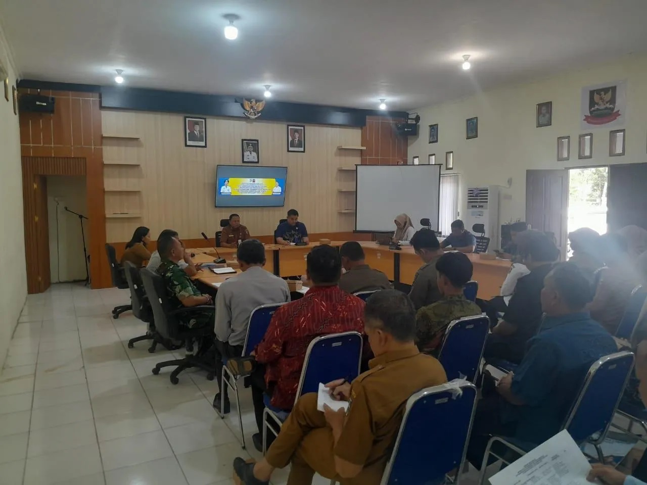 Kodim 1009/Tanah Laut Hadiri Rapat Koordinasi P4GN Kabupaten Tala