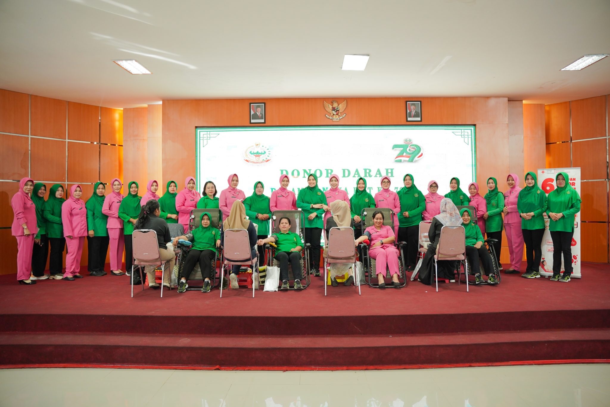 Bantu Setetes Darah, Persit KCK Kodim 0906/Kkr Gelar Donor Darah Dalam Menyambut HUT Persit