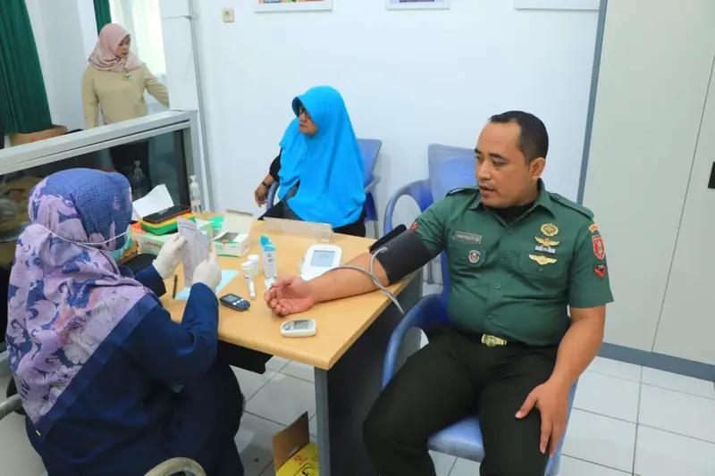 Posbindu Persit Kodim 0908/Bontang Gelar Pemeriksaan Kesehatan Rutin
