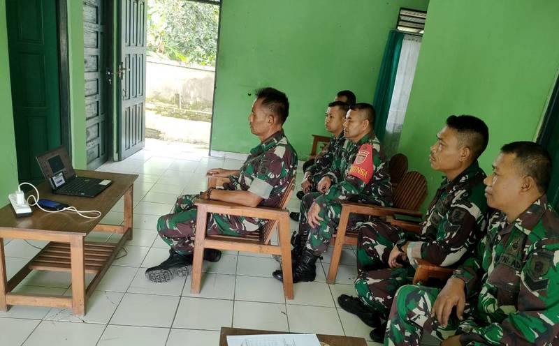 Prajurit Kodim 1003/HSS Ikuti Rapat Koordinasi dan Sosialisasi Aplikasi Satgas Swasembada Pangan