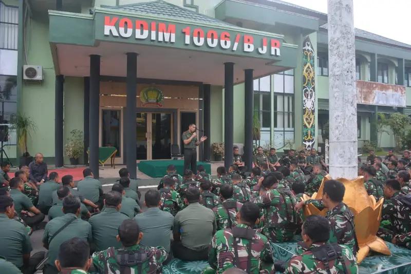 Dandim Banjar Berikan Jam Pimpinan, Ini yang Disampaikan