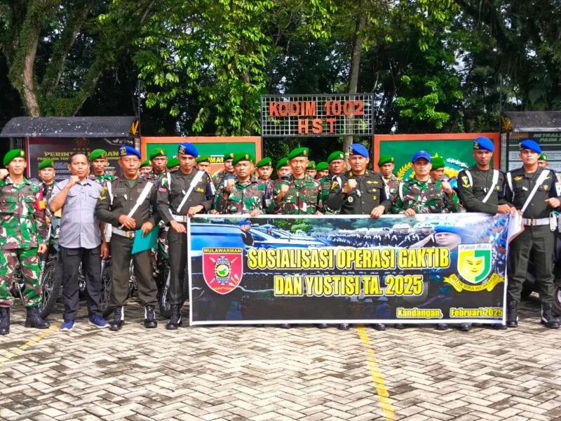 Kodim 1002/HST Sosialisasi Ops Gaktib dan Yustisi