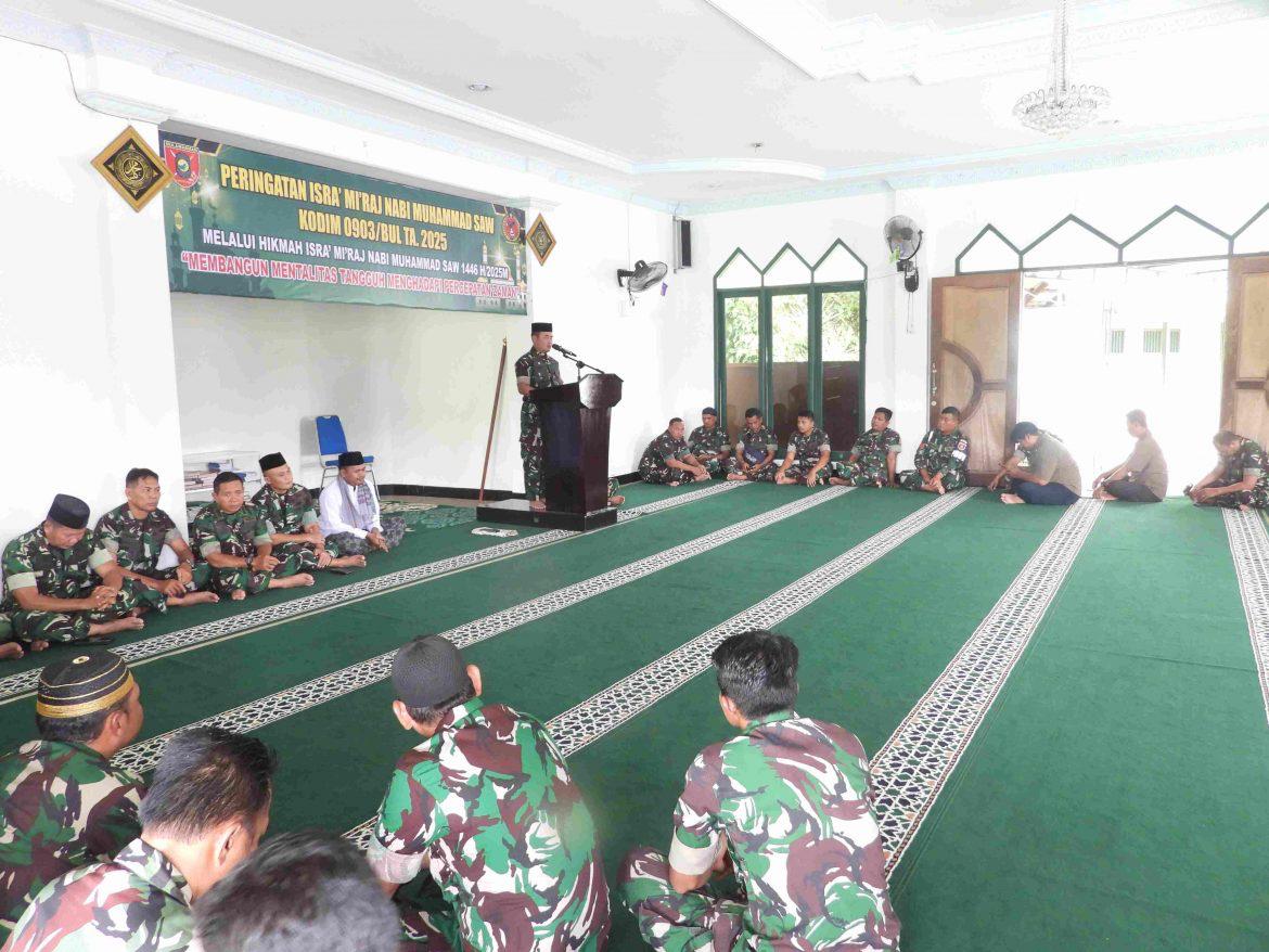 Peringatan Isra Mi’raj Nabi Muhammad SAW 1446 H/2025 M di Kodim 0903/Bulungan