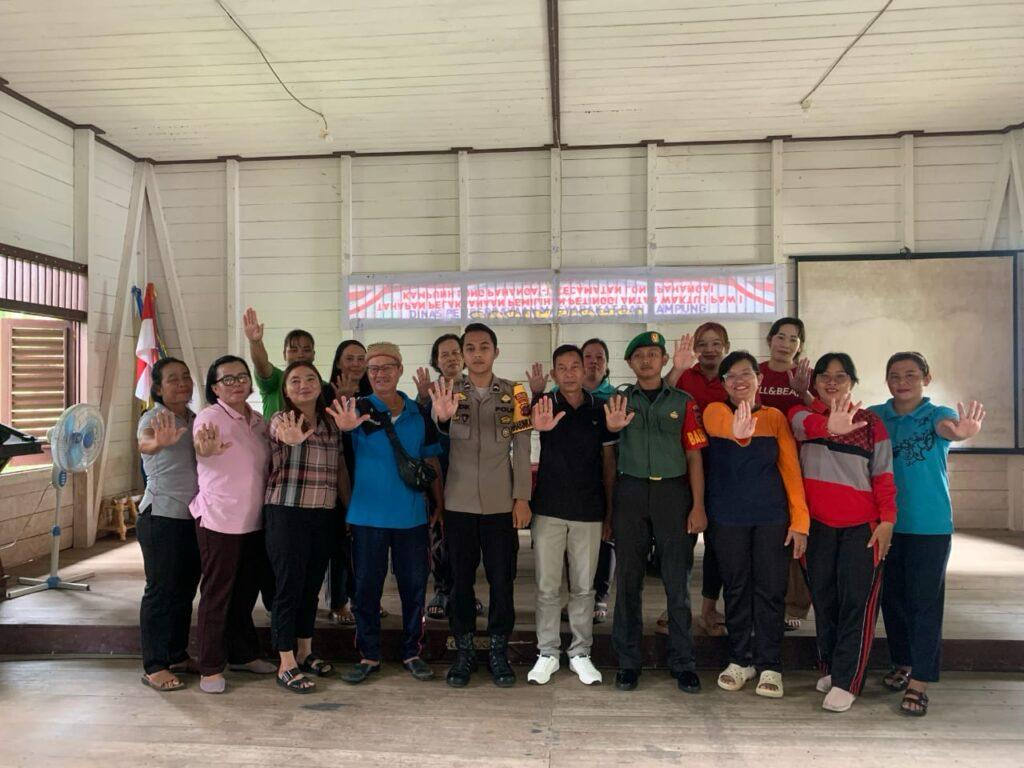 Babinsa Koramil 02/Long Pahangai Menghadiri Rembuk Stunting di Kampung Binaan