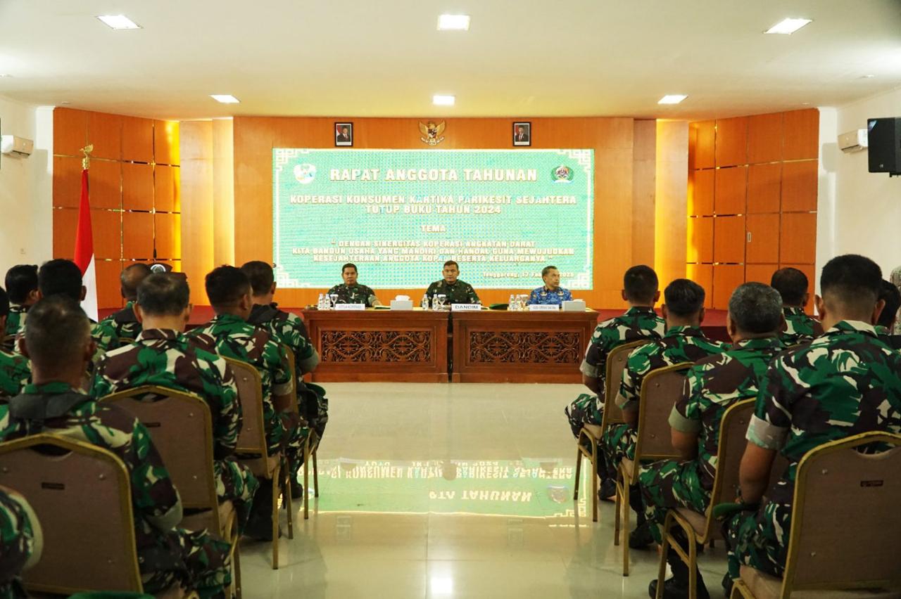 Koperasi Konsumen Kartika Parikesit Sejahtera Kodim 0906/Kkr Adakan Rapat Anggota Tahunan