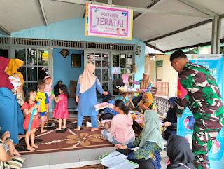 Peran Aktif Babinsa Koramil 03/Banjarmasin Barat Dampingi Posyandu Integrasi Layanan Primer di Kelurahan Kuin Cerucuk