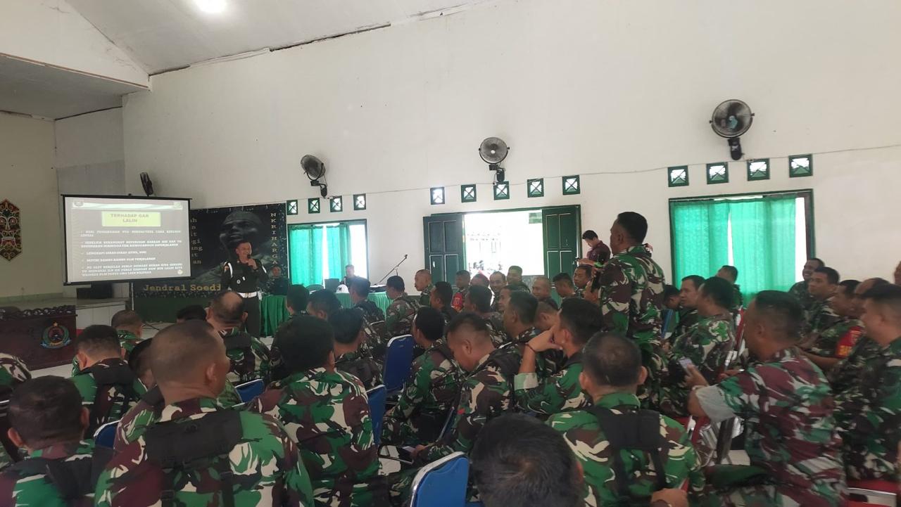 Subdenpom VI/1-4 PPU Gelar Sosialisasi Operasi Gaktib Dan Yustisi Di Kodim 0904/Paser