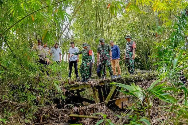 Dandim 0907/Tarakan dan Forkopimda Tinjau Lokasi Kegiatan TMMD ke-123