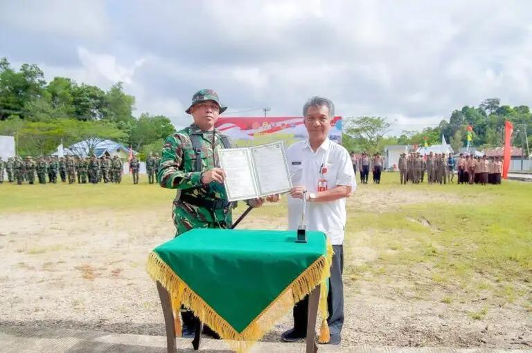 Resmi Di Buka,TMMD Reg 123 Kodim 0907/Trk Jadi Progam Jangka Panjang Untuk Maysarakat
