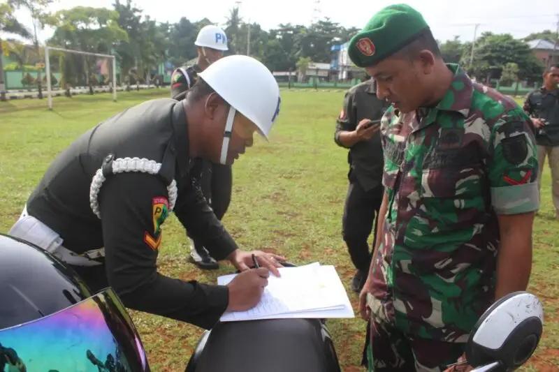 Personel Kodim 1009/Tla Menerima Sosialisasi Operasi Gaktib Dan Yustisi Oleh Subdenpom VI/2-2 Banjarbaru