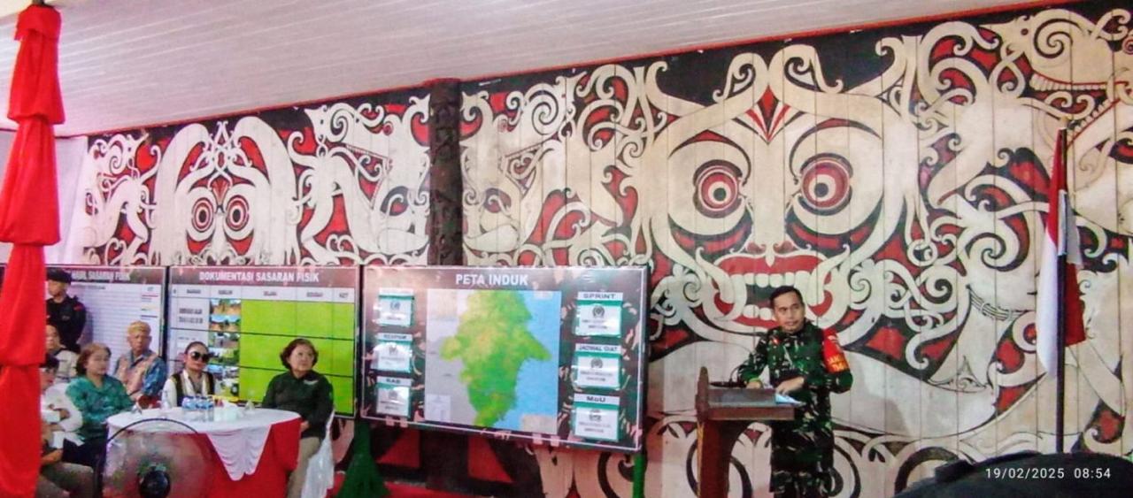 TNI Gelar TMMD Wiltas Ke-123 di Mahakam Ulu, Target Selesai Dalam 30 Hari